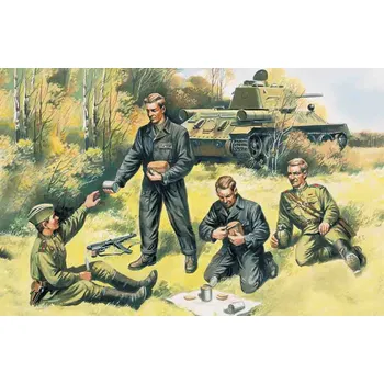 Plastikový model 1/35 Soviet Tank Crew (1943-45)