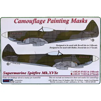 Modelářství 1/72 Camouflage masks S.Spitfire Mk.XVIe (HELL/SW)