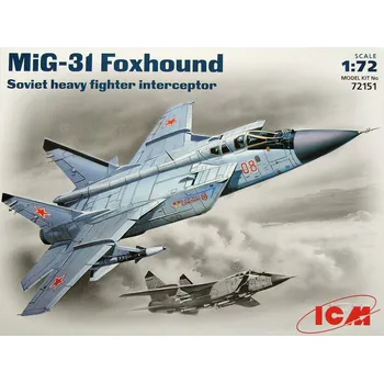 Plastikový model 1/72 MiG-31B Russian Interceptor Heavy Fighter