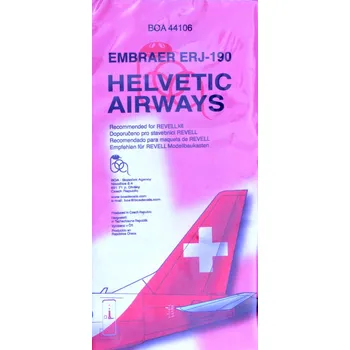 Plastikový model 1/144 Decals Embraer ERJ-190 Helvet.Airways (REV)