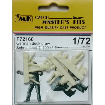 Plastikový model 1/72 German deck crew for S-100 Schnellboat(3 fig)