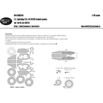 Plastikový model 1/48 Mask E.E. Lightning F2A,F6 BASIC (AIRFIX)