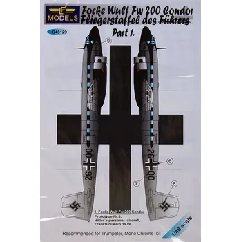 Plastikový model 1/48 Decals Focke Wulf Fw 200 Condor (TRUMP) I.