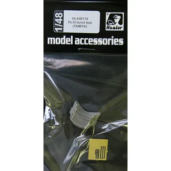 Plastikový model 1/48 Pz.III turret box (resin+ PE parts)