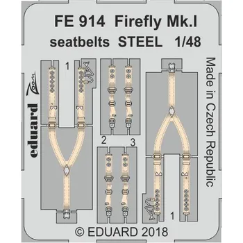 Plastikový model 1/48 Firefly Mk.I seatbelts STEEL (TRUMP)
