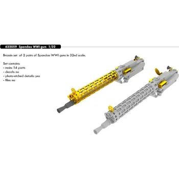 Plastikový model BRASSIN 1/32 Spandau WWI gun