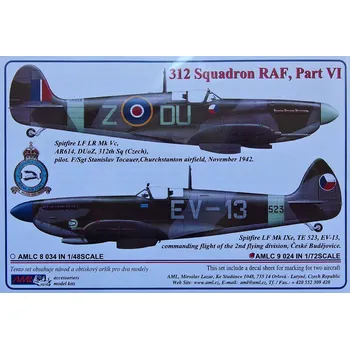 Modelářství 1/72 Decals 312 Squadron RAF Part VI.