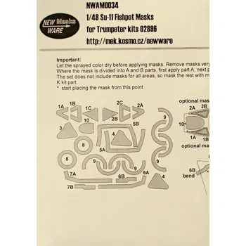 Plastikový model 1/48 Mask Su-11 Fishpot (TRUMP 02896)