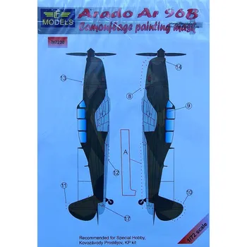 Plastikový model 1/72 Mask Arado Ar 96B (SP.HOBBY/KP)