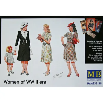 Plastikový model 1/35 Women of WWII era (5 figures)