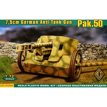 Plastikový model 1/72 7,5cm Pak.50 Panzerabwehrkanone