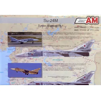 Plastikový model 1/72 Decals Su-24M Syrian Warriors Part 1