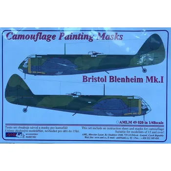 Plastikový model 1/48 Camouflage masks Bristol Blenheim Mk.I