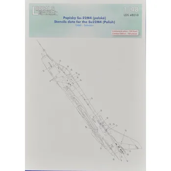 Plastikový model 1/48 Decals Sukhoi Su-22M4 stencils (Polish)