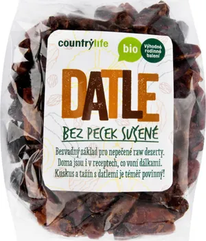 Sušené ovoce CountryLife Datle bez pecek sušené Bio 250 g