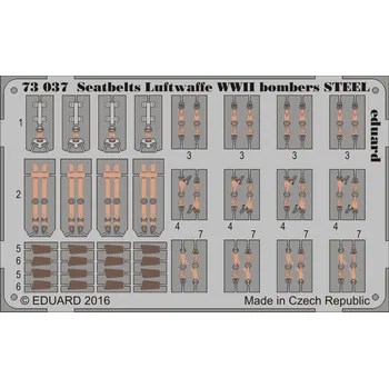 Plastikový model SET 1/72 Seatbelts Luftwaffe WWII bombers STEEL