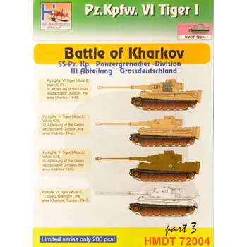 Plastikový model 1/72 Decals Pz.Kpfw.VI Tiger I Battle of Kharkov 3