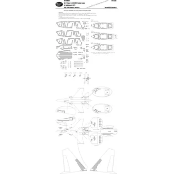 Plastikový model 1/48 Mask Su-27 Flanker B ADVANCED (HOBBYB 81711)