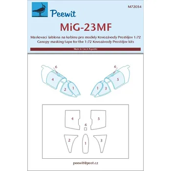 Plastikový model 1/72 Canopy mask MiG-23MF (KP)