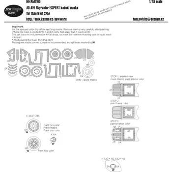 Plastikový model 1/48 Mask AD-4W Skyraider EXPERT (ITAL 2757)