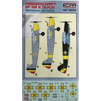 Plastikový model 1/32 Decals Bf 108B Taifun Romanian Air Force