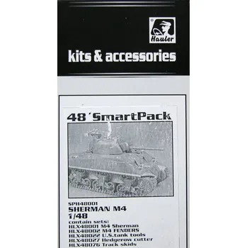 Plastikový model 1/48 M4 Sherman SMARTPACK (01,02,22,27,76)
