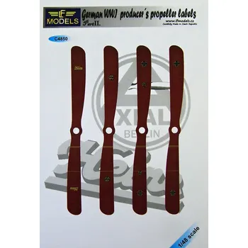 Plastikový model 1/48 Decals German WWI propeller labels - Part II