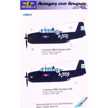 Plastikový model 1/48 Decals Grumman TBF Avenger over Uruguay Pt.2