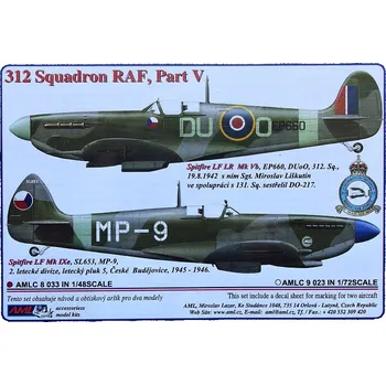 Plastikový model 1/48 Decals 312 Squadron RAF Part V.