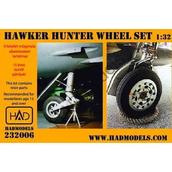 Plastikový model 1/32 Hawker Hunter Wheel set (resin)