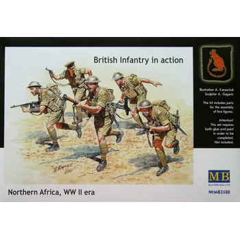 Plastikový model 1/35 British Infantry (Northern Africa WWII)