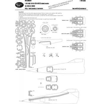 Plastikový model 1/48 Mask MiG-25 RB ADVANCED (ICM 48902)