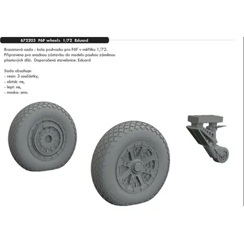 Plastikový model BRASSIN 1/72 F6F wheels (EDU)