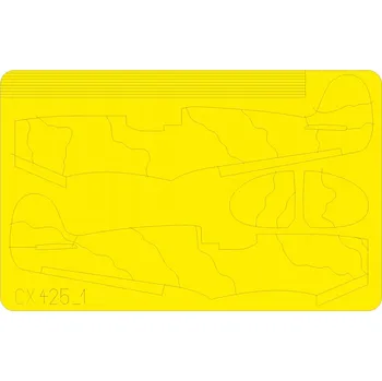 Plastikový model Mask 1/72 Spitfire camo scheme B