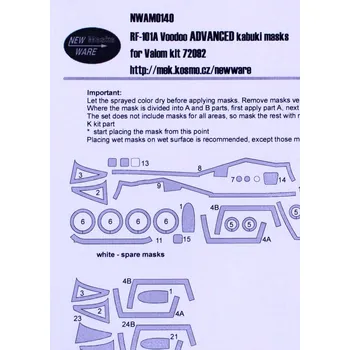 Plastikový model 1/72 Mask RF-101A Voodoo ADVANCED (VALOM7292)