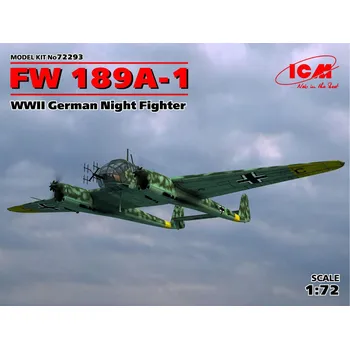 Plastikový model ICM 1/72 FW 189A-1 German Night Fighter WWII