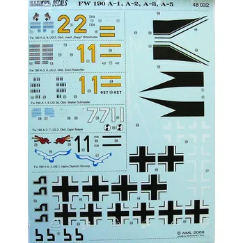 Plastikový model 1/48 German Aces in Fw 190 A-1/2/3/5 Part I.