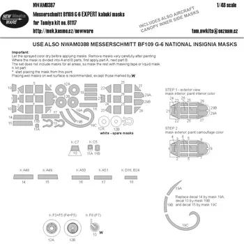 Plastikový model 1/48 Mask Bf 109 G-6 EXPERT (TAM 61117)