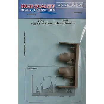 Plastikový model 1/48 YAK-38 variable exhaust nozzles (HOBBYB)
