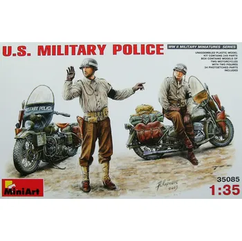 Plastikový model 1/35 US Military Police (2x motorcycle + 2x fig.)