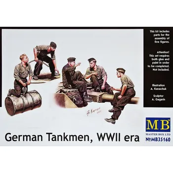 Plastikový model 1/35 German Tankmen, WWII era (5 fig.)