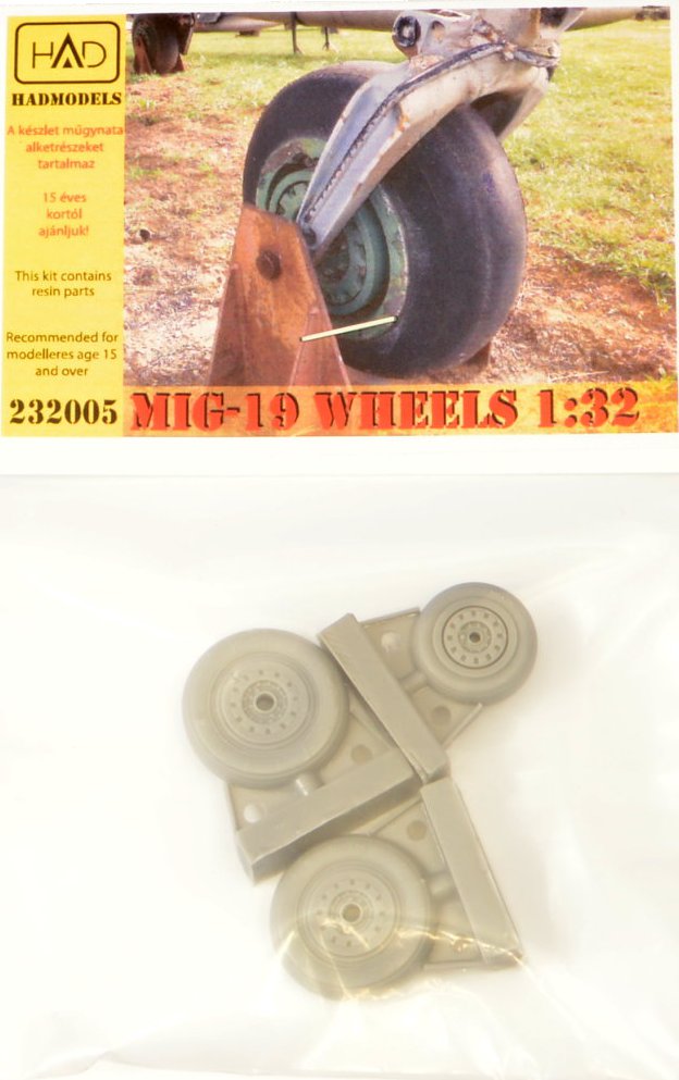 1/32 MiG-19 wheels (resin set)