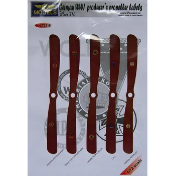 Plastikový model 1/72 Decals German WWI propeller labels - Part IV