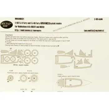 Plastikový model 1/48 Mask FJ-4/FJ-4B Fury ADVANCED (HOBBY 80312/3)