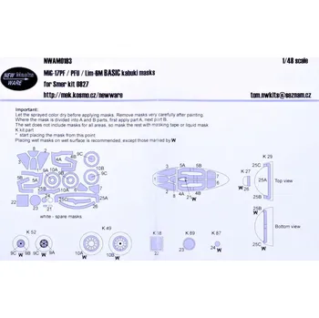 Plastikový model 1/48 Mask MiG-17PF/PFU/Lim-6M BASIC (SMER 0827)