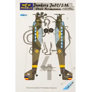 Plastikový model 1/48 Decals Junkers Ju52/3M over Romania (REV)