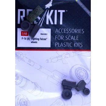 Plastikový model 1/48 F-16A 'Fighting Falcon' wheels set (KIN,ACAD)