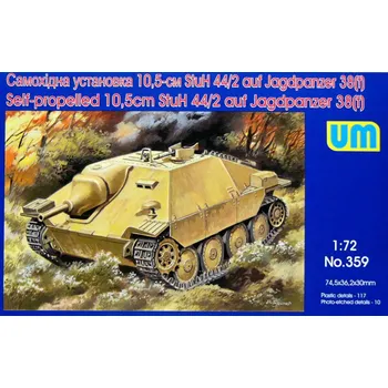 Plastikový model 1/72 10,5cm StuH 44/2 auf Jagdpanzer 38(t)