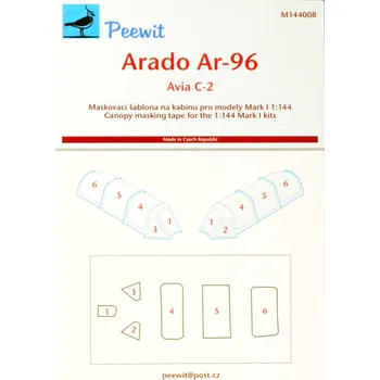 Plastikový model 1/144 Canopy mask Ar-96/Avia C-2 (MARK 1 MODEL)