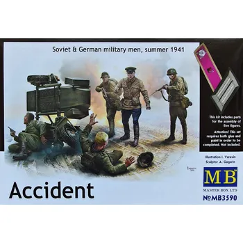 Plastikový model 1/35 Accident - Soviet & German men, 1941 (5 fig.)